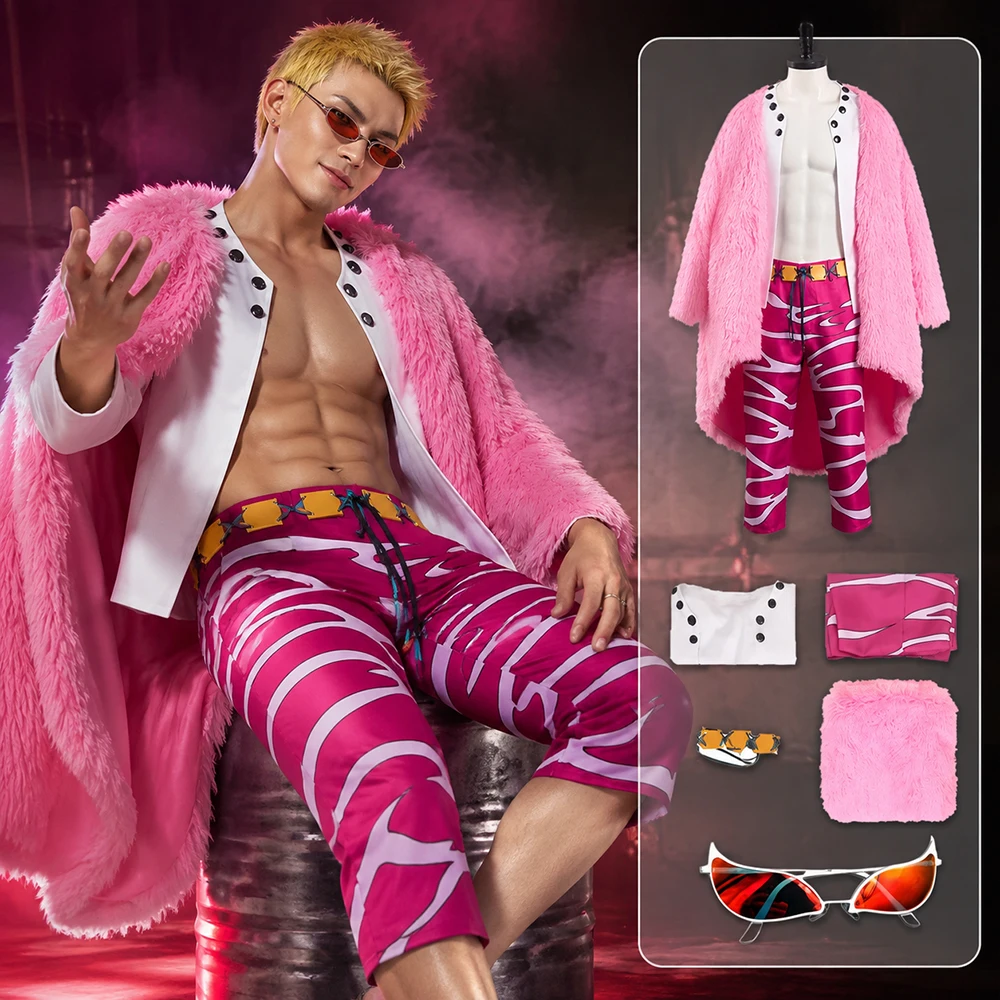 anime-donquixote-doflamingo-cosplay-costume-feather-coat-pants-set-men-halloween-party-role-play-performance-outfit