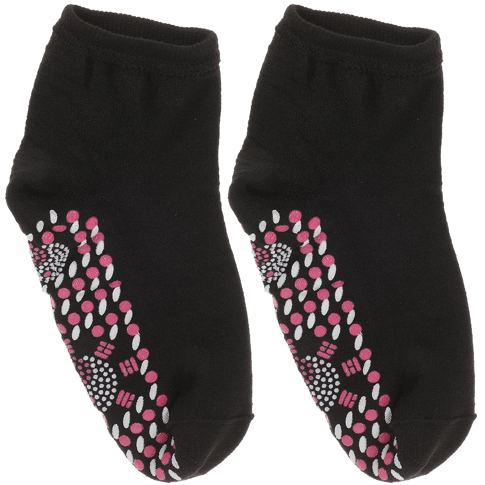

Far Infrared Self-Heating Tourmaline Cotton Socks Black Anti-Slip Dots Pain Relief Therapy Health Socks Relaxation Feet Massager
