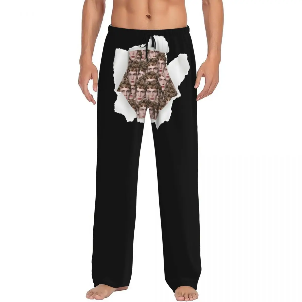 

Custom Printed Custom Personalized Head Face Photo for Boyfriend Gift Pajama Pants Men Sleep Sleepwear Bottoms with Pockets