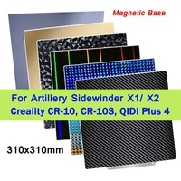 Magnetic PEI Plate For QIDI Plus 4 Artillery Sidewinder X2 X1 Build Plate Flexible Bed Sheet Pei For Creality CR10 Anet A8 Plus