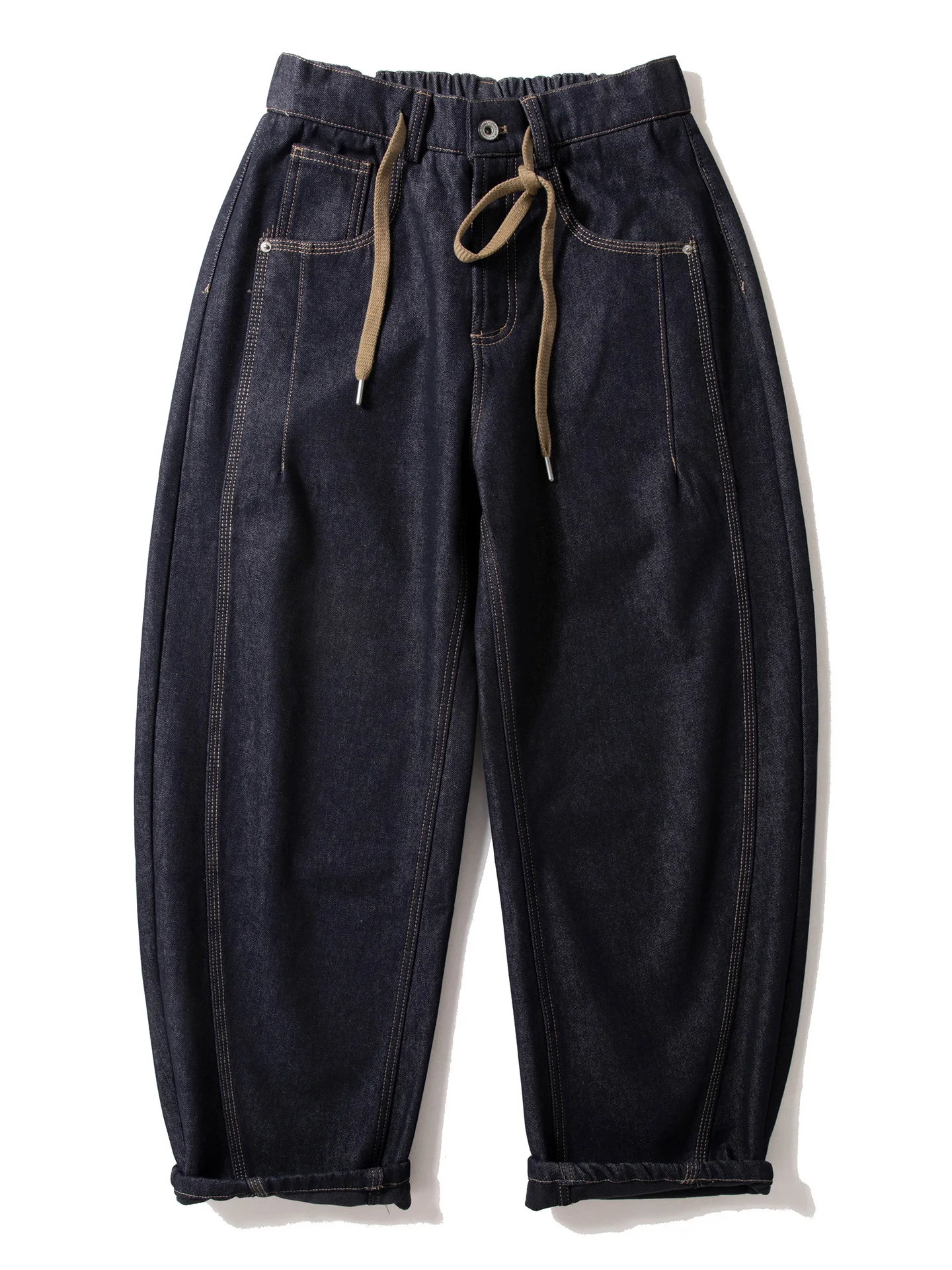 

Мужские зимние утепленные джинсы с широкими штанинами и флисовой подкладкой, силуэт «нож», повседневные, уличный стиль, из смесового хлопка и полиэстера