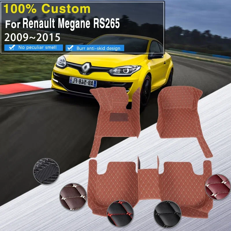 

Quality Car Floor Mats For Renault Mégane RS265 2009~2015 5seat Anti-pollution Pad Floor Mat Rug Tappetini Auto Car Accessories