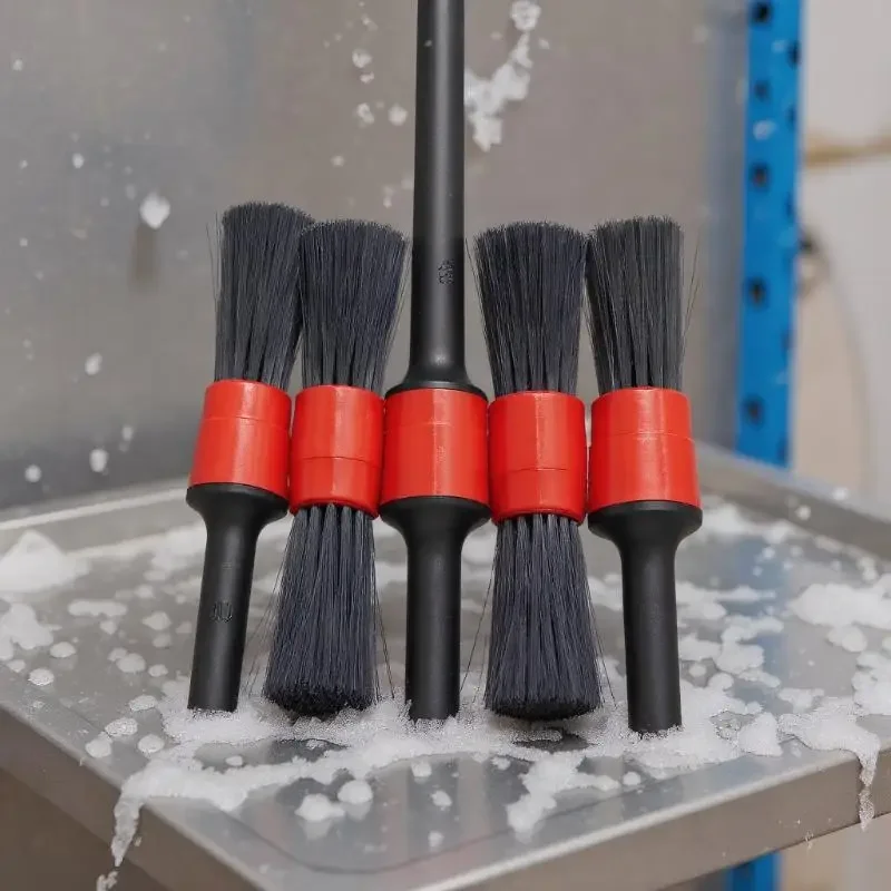 6 قطعة فرشاة التفاصيل الداخلية الخارجية للسيارة فرشاة شعر الخنزير الخشن لتنظيف السيارات أدوات التفاصيل فرشاة تنظيف لوحة القيادة #4