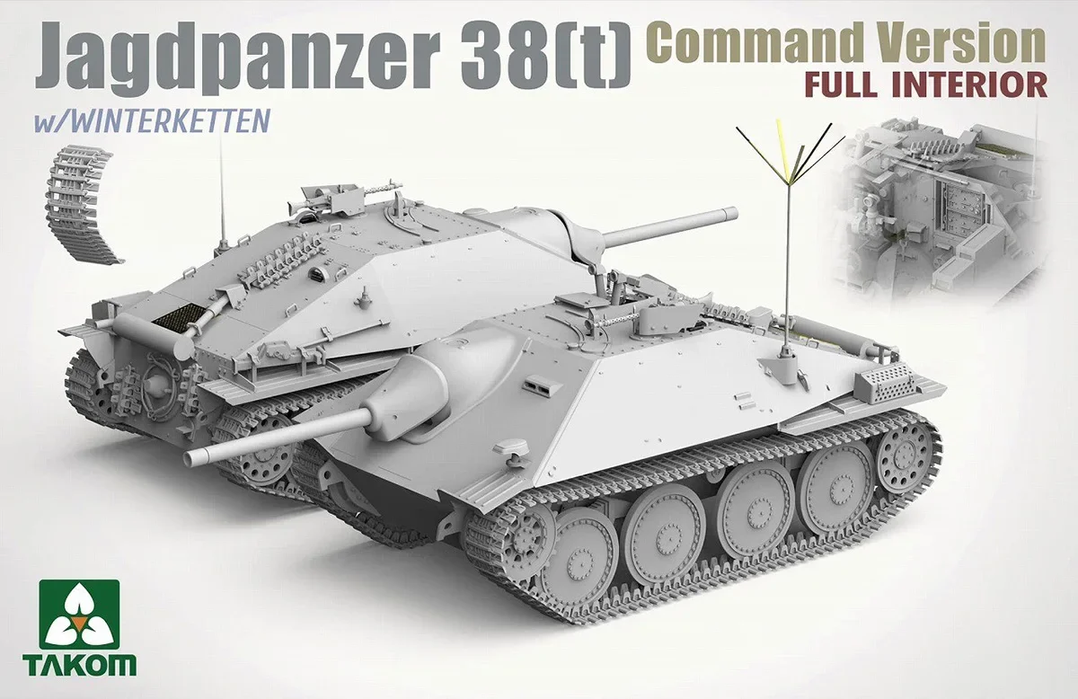

Наборы для сборки моделей TAKOM 2181 Jagdpanzer 38 (t) Command Version с полным интерьером, масштаб 1/35, для подарков на день рождения.