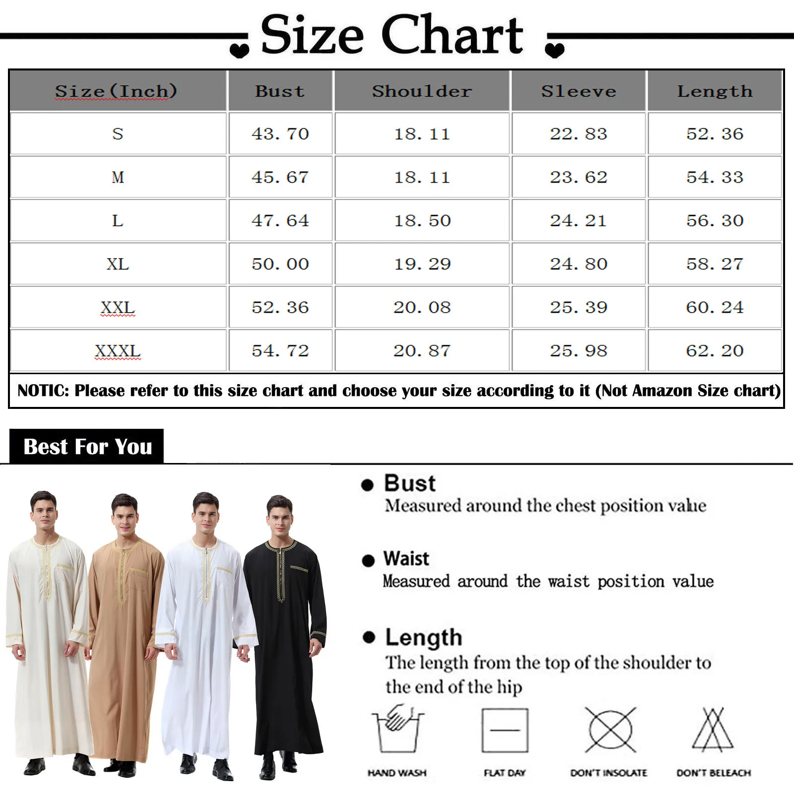 Kimono musulmán Jubba Thobe para hombres, de Color sólido túnica media, camisa musulmana saudita, cuello levantado, caftán árabe islámico, Abaya