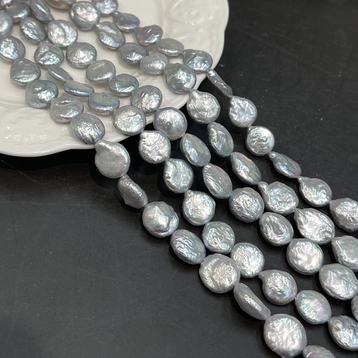 Natürliche Süßwasser-Isolationsperlen, gefärbt, für die Schmuckherstellung, DIY-Halsketten, Armbänder, Ketten, Ohrringe, Accessoires – Detail 6