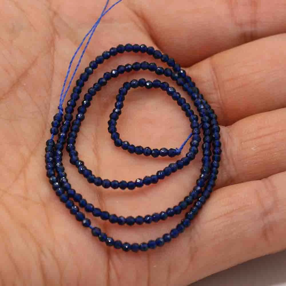 1 Stück natürliche Spinell-Perlen, 2–3 mm, facettierte lose Perlen, natürliche Stein-Abstandshalter-Perlen für die Herstellung von DIY-Armbändern, Halsketten und Schmuck. – Detail 13