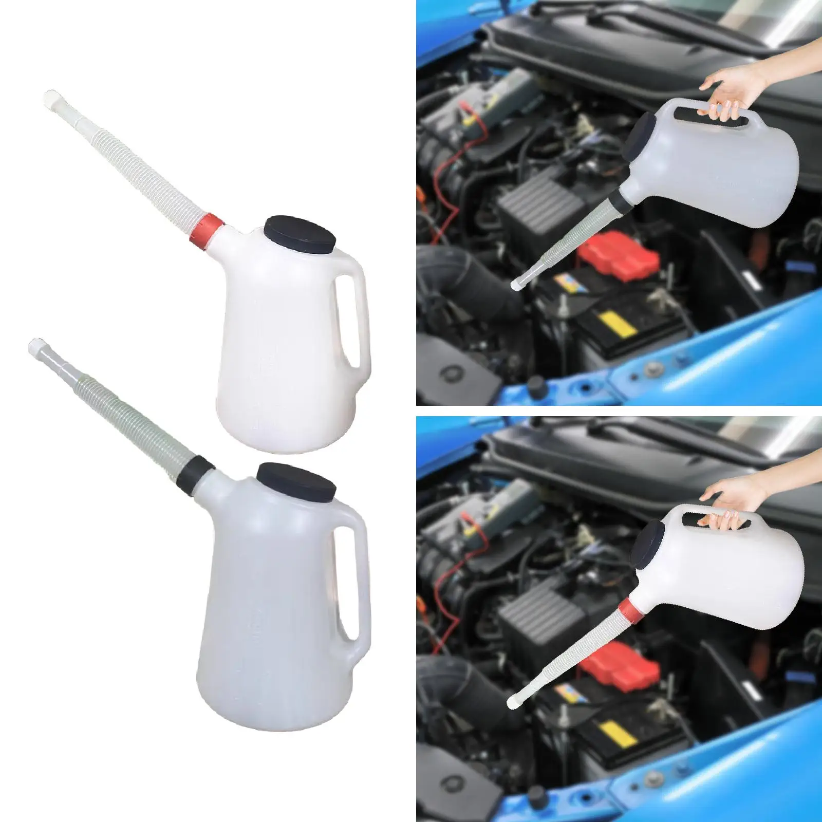 

Oil Jug with Lid Dustproof Oil Can for Garage Motorcycle Automotive