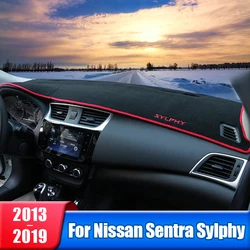 Car Dashboard Sun Shade Mat Cover Non-slip Pad For Nissan Sentra Sylphy B17 2013 2014 2015 2016 2017 2018 2019 Accessories