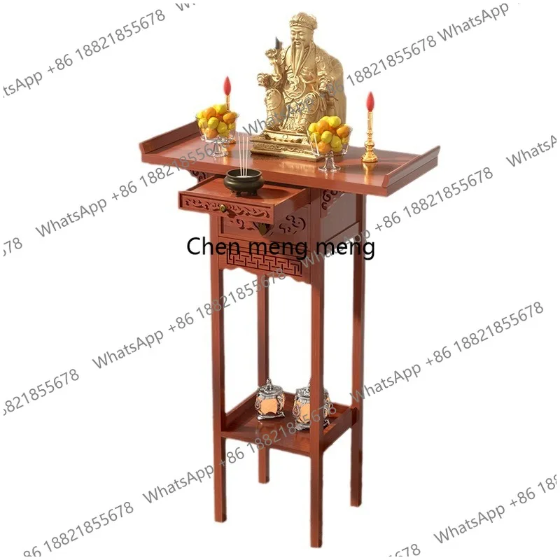 

Offering table incense case Home Buddhist platform Offering Guan Gong Bodhisattva New Chinese vertical cabinet tribute table