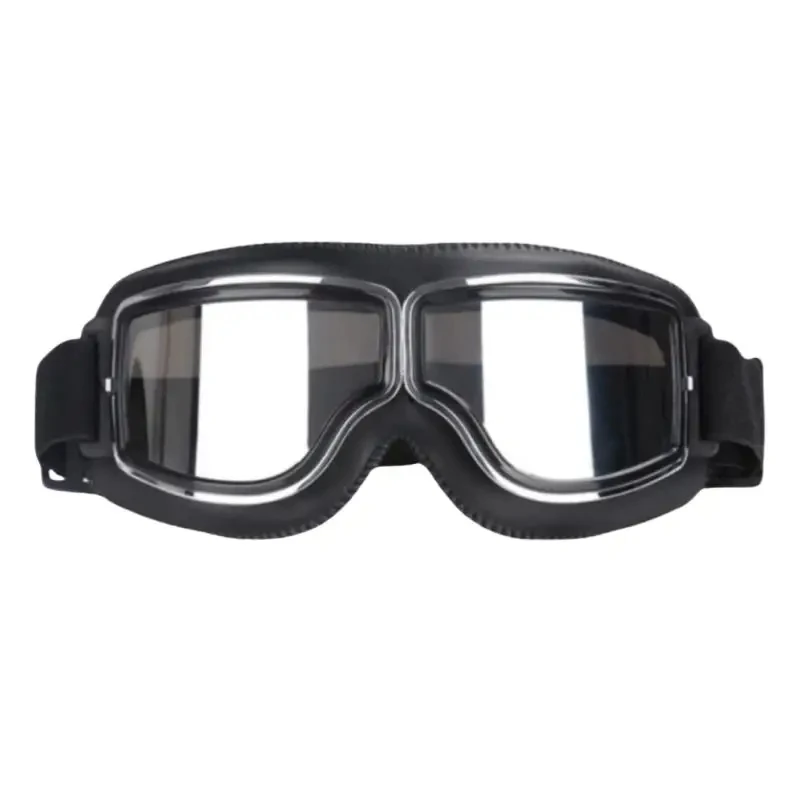 Windproof Motorcycle Helmet Glasses Leather Safety Protective Anti-glare Motocross Cross-country Steampunk Glass Various Styles