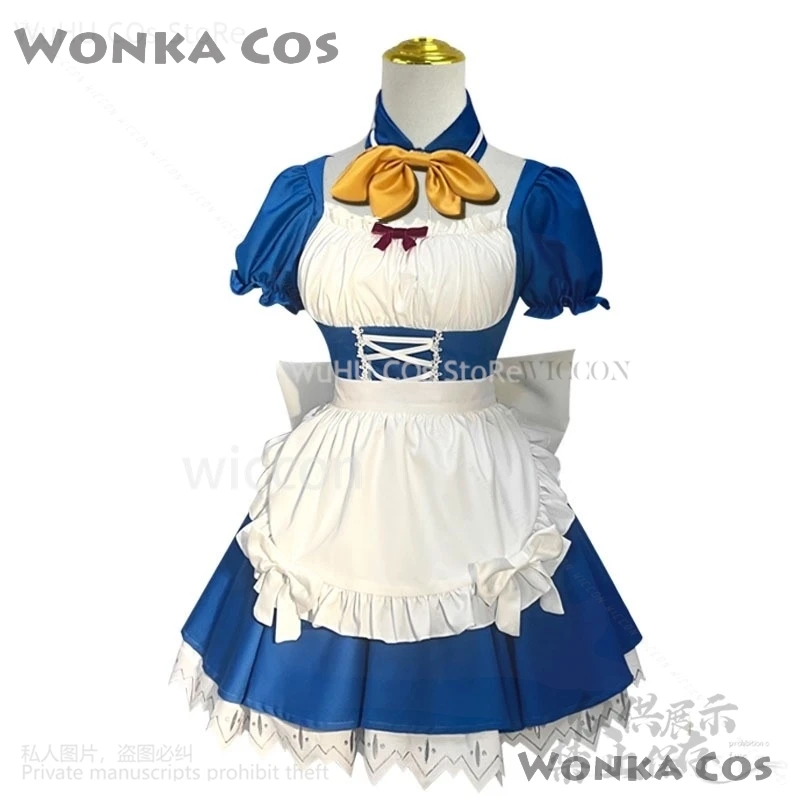 Anime Asuka Rei EVAA Costume Cosplay Sexy Lolita Rosso Blu Cameriera Vestito Giapponese Dolce Donne Kawaii Parrucche Halloween Ragazze Personalizzato