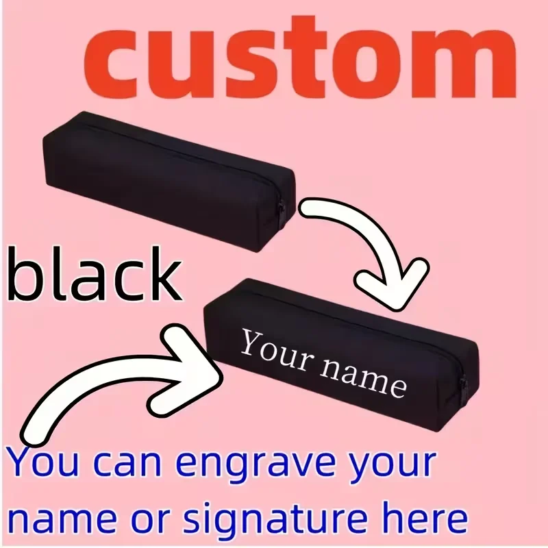 1 Customizable Pencil Case - Large Capacity Simple Stationery Bag, Supports Personalized Signatures, Multiple Color Options, Smooth Zipper Design, Suitable for DIY Customization, a Must-Have for Students, Suitable for Schools and Various Occasions, Logo Printing, Large Capacity, Stain-Resistant Stationery Bag, Trendy Niche Style, Pencil Case for Elementary School Students, Wholesale Pencil Boxes and Pencil Bags