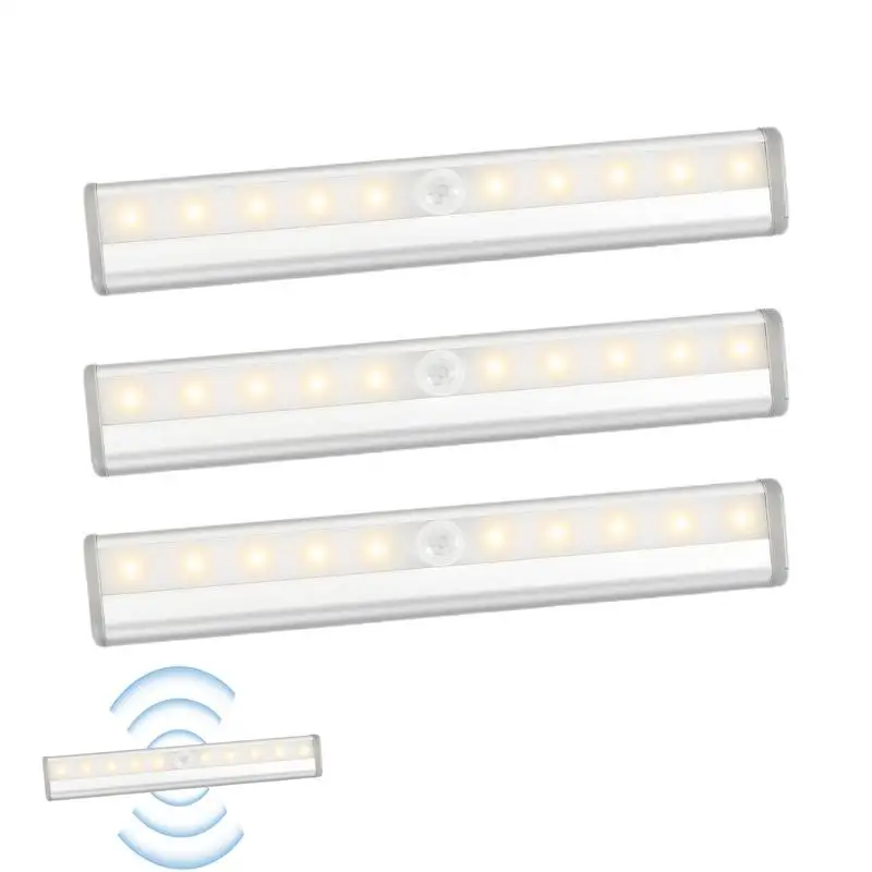 

Motion Sensor Closet Lights LED Bar Lights For Closet Battery Operated Motion Sensor Night Light For Bathrooms Cupboard Kitchen