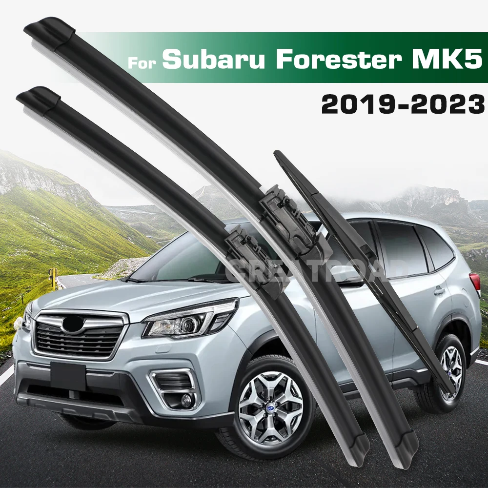

GREATROAD Wiper LHD&RHD Front & Rear Wiper Blades Set For Subaru Forester SK 2019 - 2023 Windshield Windscreen Window Brushes