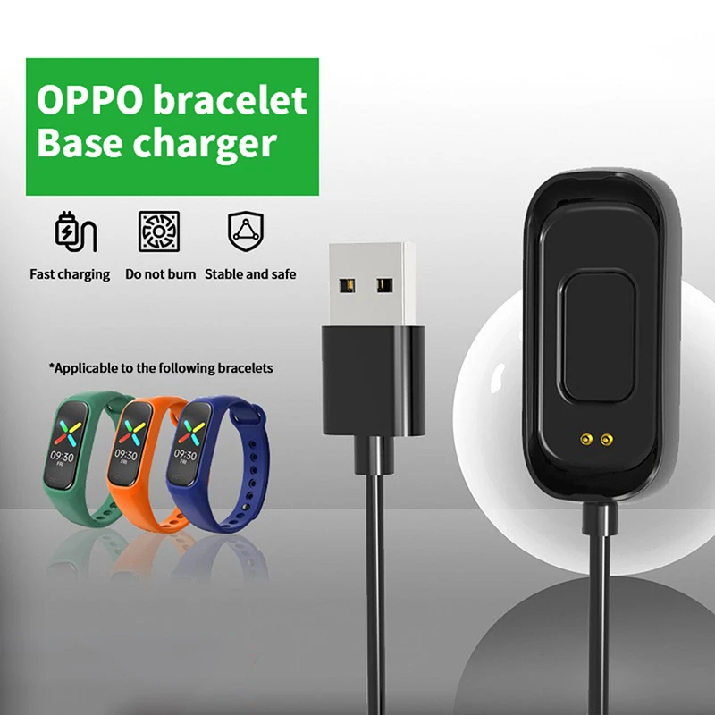 30 ซม./100 ซม.สร้อยข้อมือสมาร์ทสายชาร์จ USB สําหรับ OPPO Band สไตล์ (SpO2) นาฬิกา Magnetic Charger Adapter อุปกรณ์เสริม