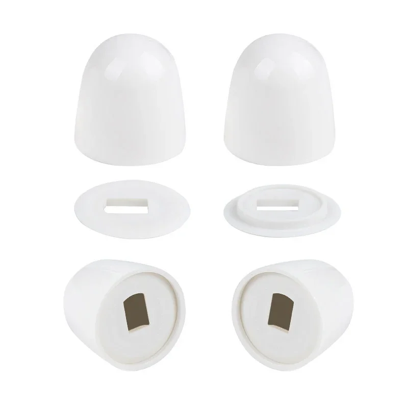 

2Pcs Plastic Toilet Ornament Caps Anchors Nut Bathroom Decor Accessories Home/Hotel 37*36mm Plastic Push-on Stinkpot Bolt Cover