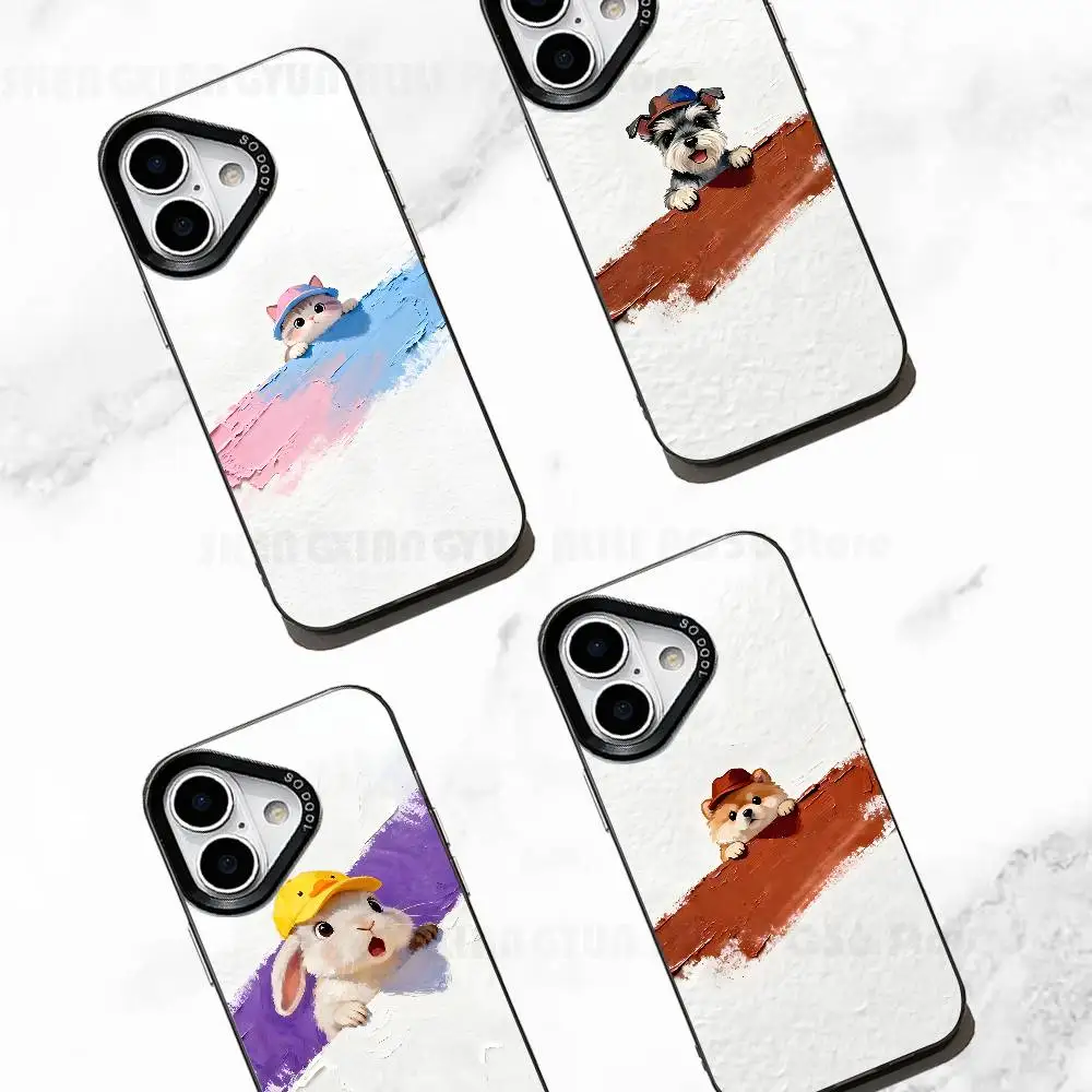 

Painting Animal Phone Case For IPhone 17 16e 16 15 14 13 12 Pro Max X XR XS MAX Back Cover