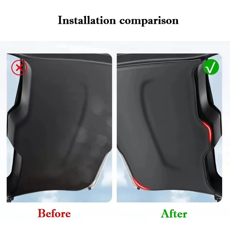For Volkswagen VW Tharu 2018 - 2025 Car Trunk Door Anti Kick Pad Tailgate Anti-Scratch Protector Sticker Interior Cargo Liner