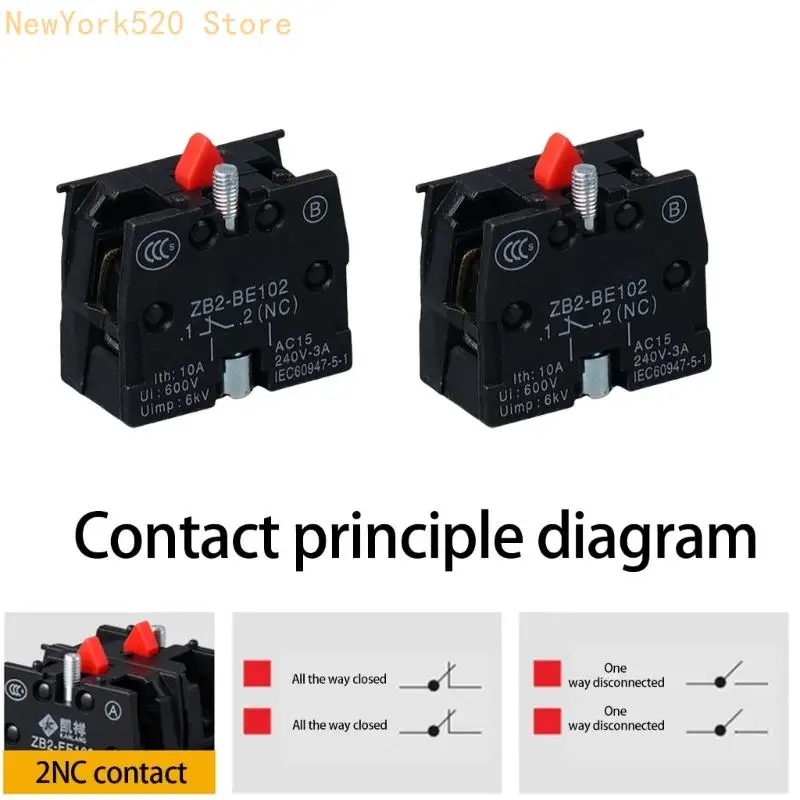 4Pcs High Performances Normally Closed Button Switches Aluminum Body Optimized for Electronic Control Applications N84C
