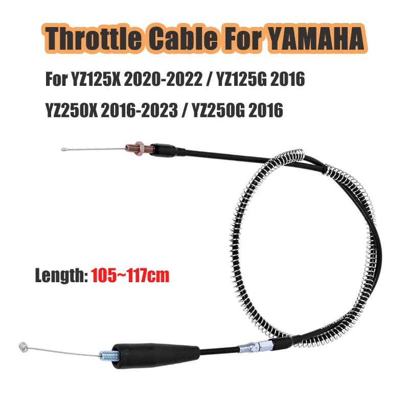 Cable de acelerador de motocicleta, Cable de retorno de combustible para Yamaha YZ125X 2020-2022 YZ250X 2016-2023 YZ125G YZ250G 2016 YZ 125 250 X G