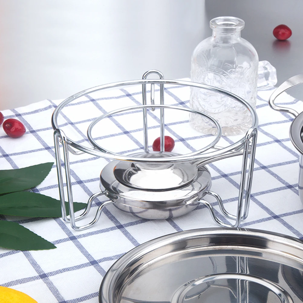 

10pcs 10-Pcs Stainless Steel Chocolate Melting Furnace Cheese Fondue Set With Splatter Guard For Home Restaurant Kitchen Use