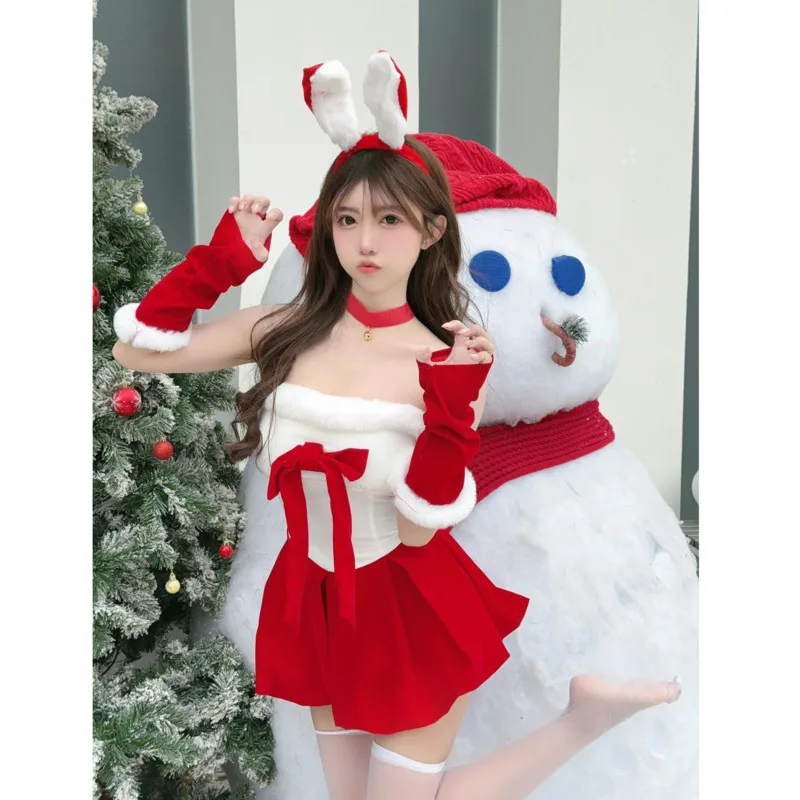 

Рождественский косплей, женский косплей, кролик для девочек, ролевая игра, сексуальный бар, ночной клуб, сценический костюм, костюм для выступлений