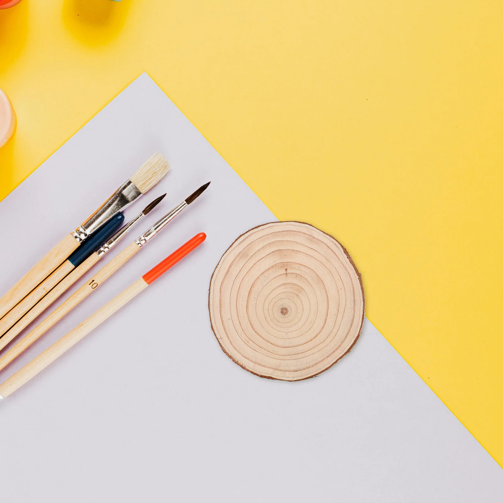 

20Pcs Nature Wood Slices Round Pine Wood Discs 4.32 Inch Unfinished Rustic DIY Craft Supplies Coasters Christmas Wedding