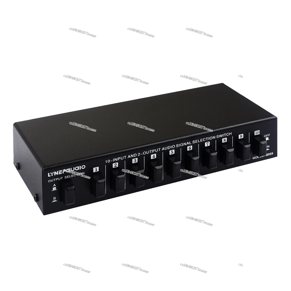 10-in 2 or 2-in 10-out Audio Signal Selection Switcher\audio Switcher\speaker Switcher\two-way Switch RCA Interface