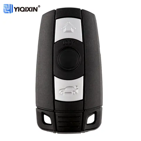 스마트 자동차 키 쉘 BMW 1 3 5 6 시리즈 E90 E91 E92 E60 E70 E71 E72 E82 E87 E88 E89 CAS3 + 키 7 X5 X6 E61 Z4 X1 M3 M5 로고 없음