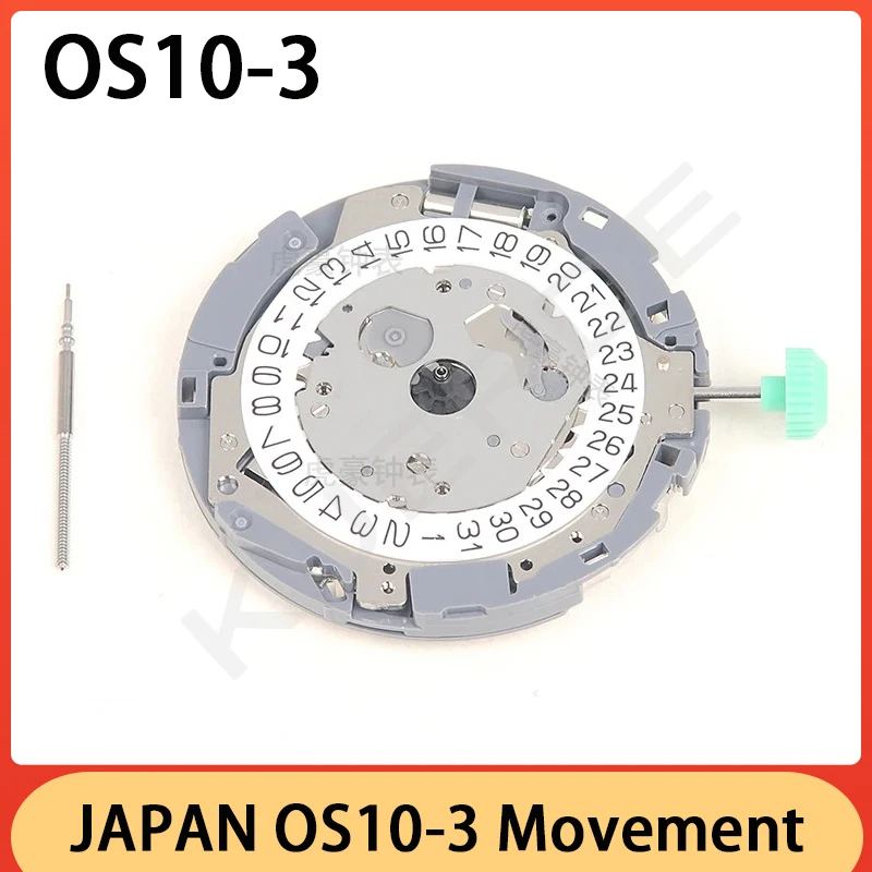 バッテリー付きミヨタクォーツ移動時計、3点カレンダー、時計アクセサリー、日本輸入、OS10-3、os10、新しい