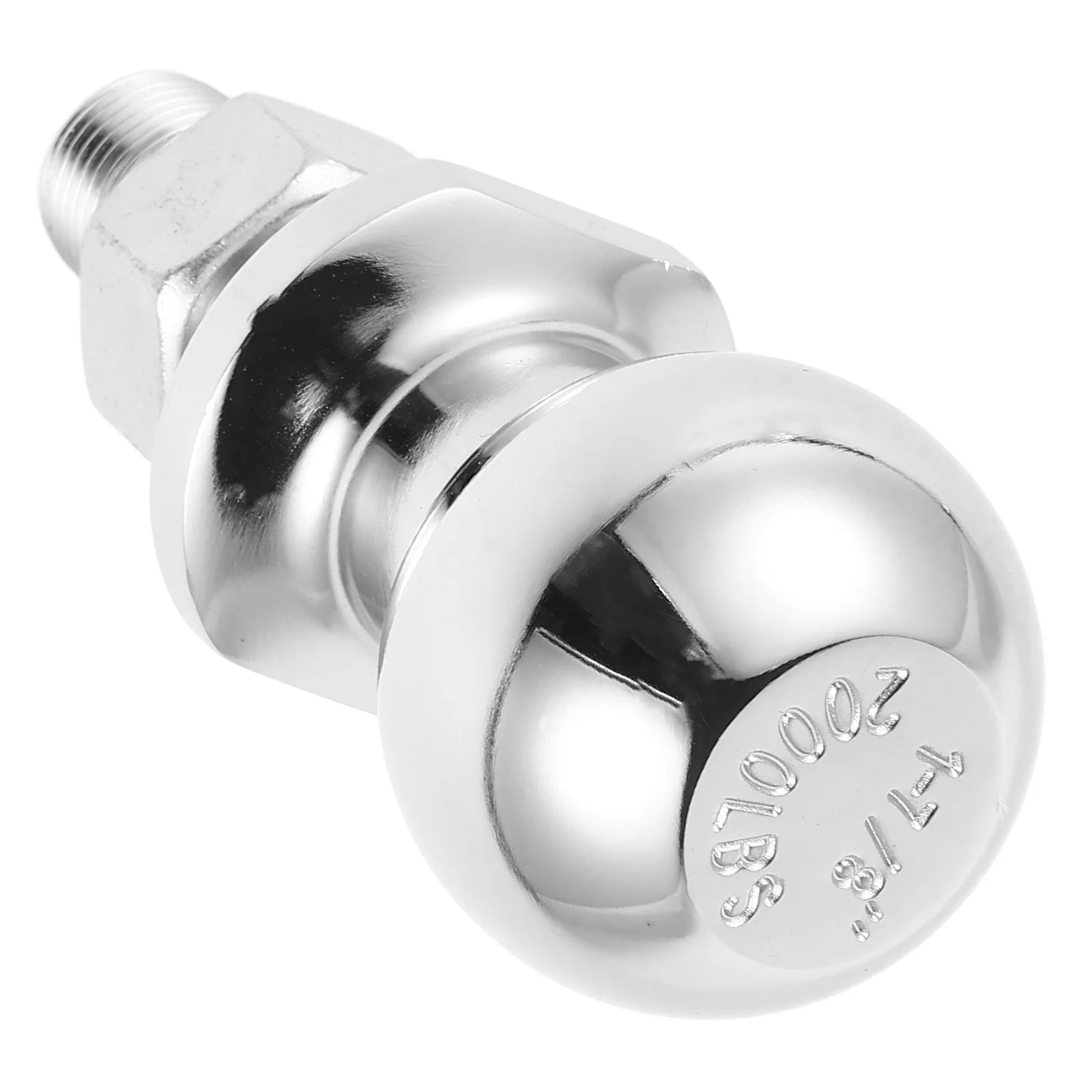 

Chrome Steel Trailer Hitch Ball Heavy Duty Reliable 2000 Lbs Capacity Tow Ball Safe Towing Replacement Trailer Accessories