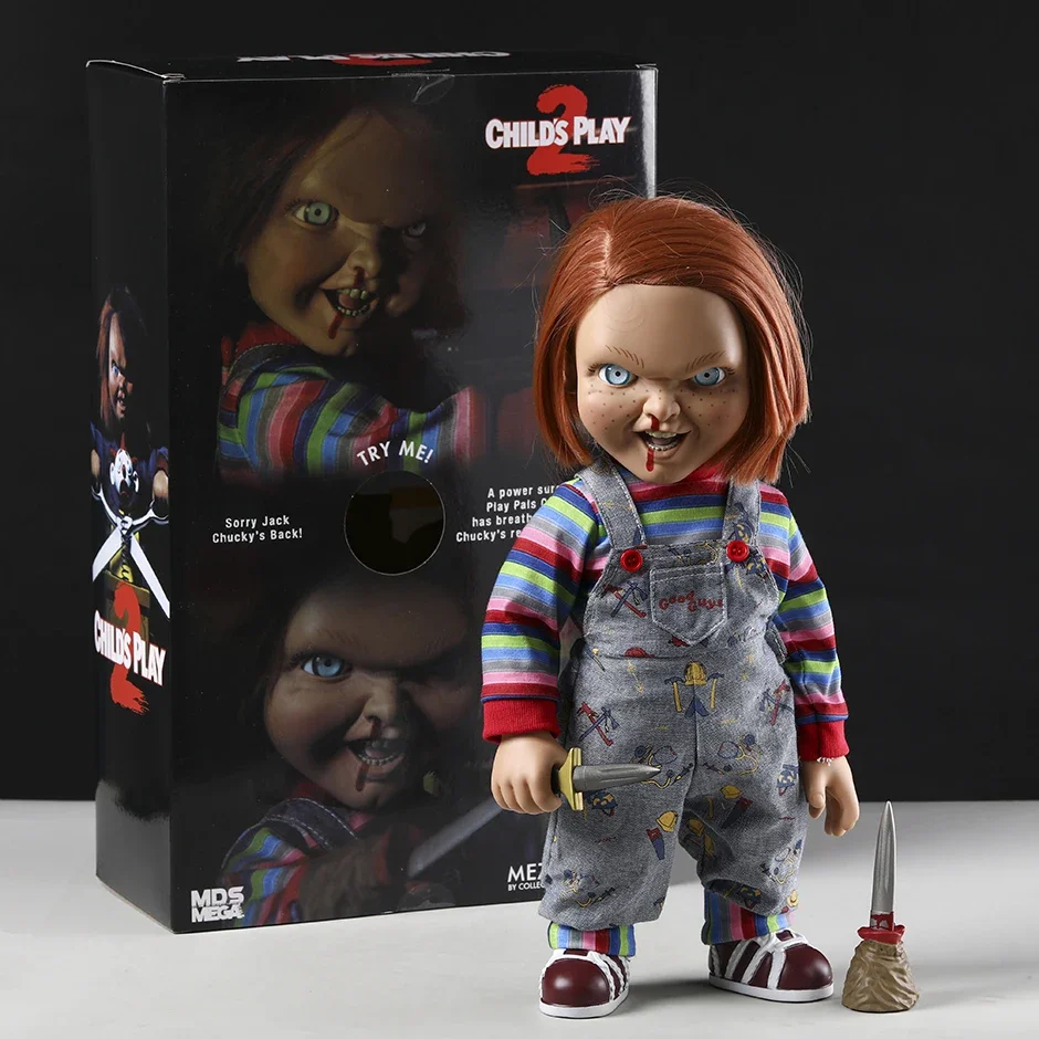Mezco Childs Play 2 Talking Chucky movible ensamblar figura de acción modelo de juguete