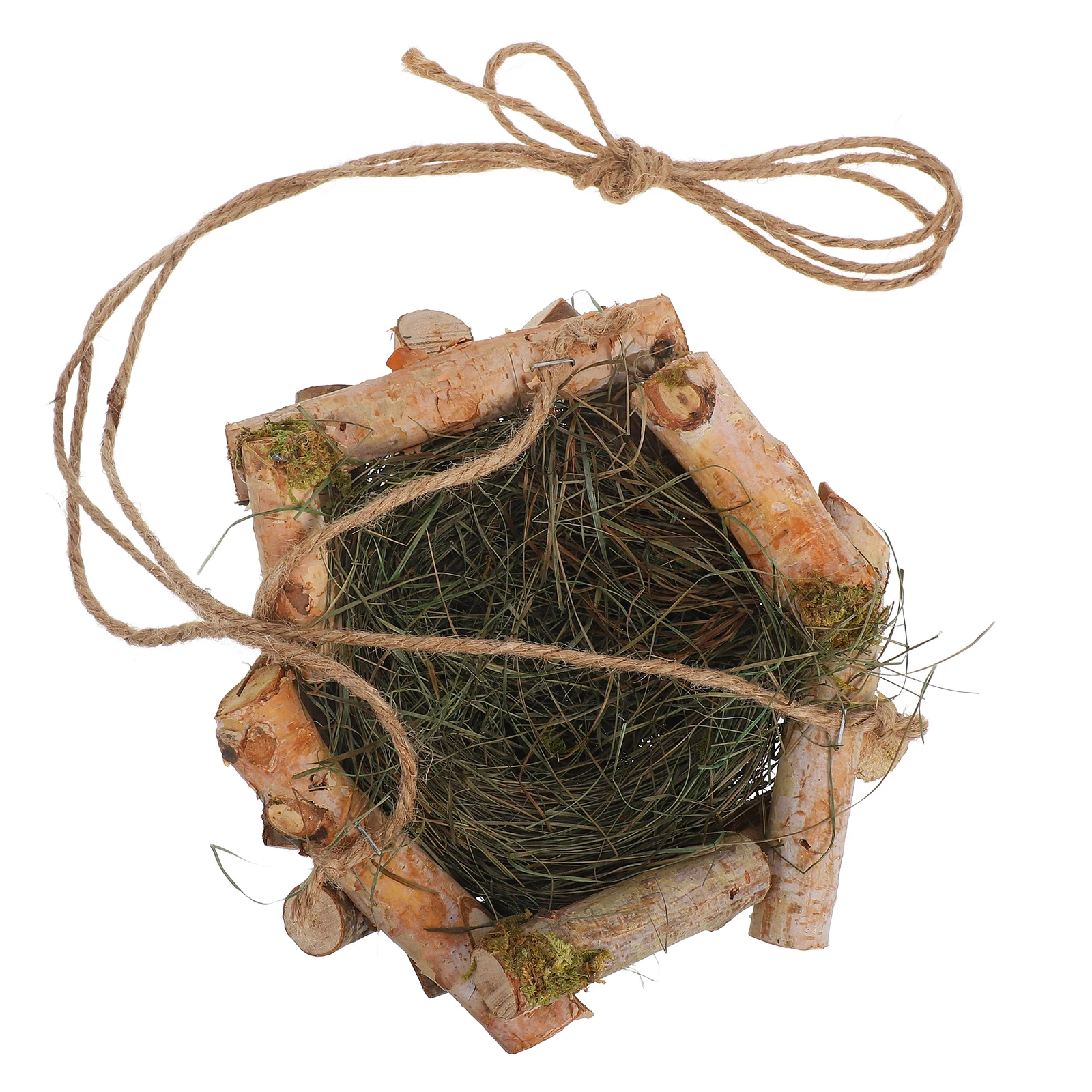 

Деревянный кулон в виде птичьего гнезда, домашний декор, тщательно подвесное украшение ручной работы для использования в помещении и на открытом воздухе, реквизит для фотосессии, садовый орнамент