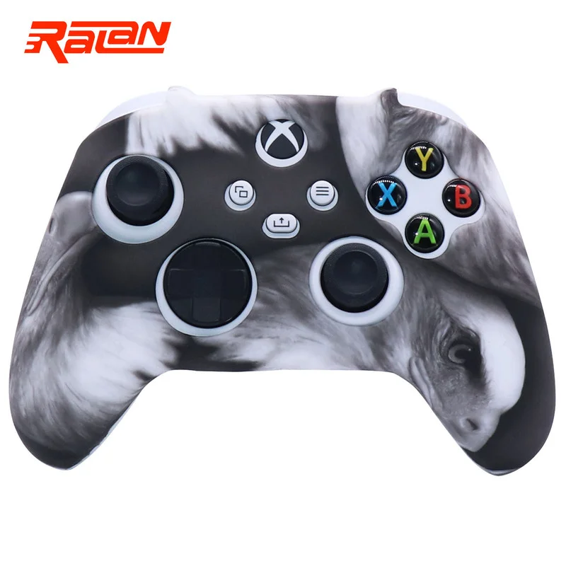 New Silicone Soft Protective Gamepad Cases Game Handle Joystick Cover with Stick Grip  Caps For Xbox Series S/X Controller Skin