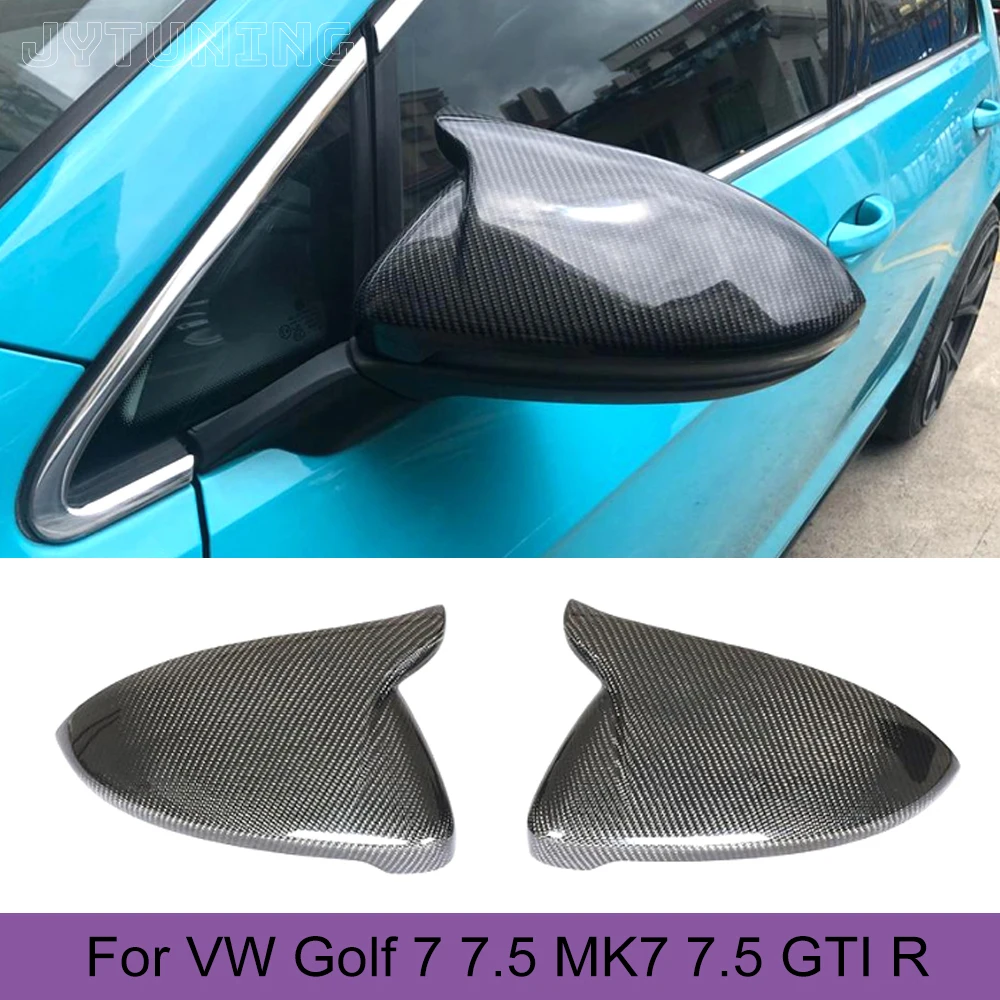 

Replacement Type Carbon Fiber Car Side RearView Mirror Covers Trim for Volkswagen VW Golf 7 7.5 VII MK7 7.5 GTI R 2014 - 2019