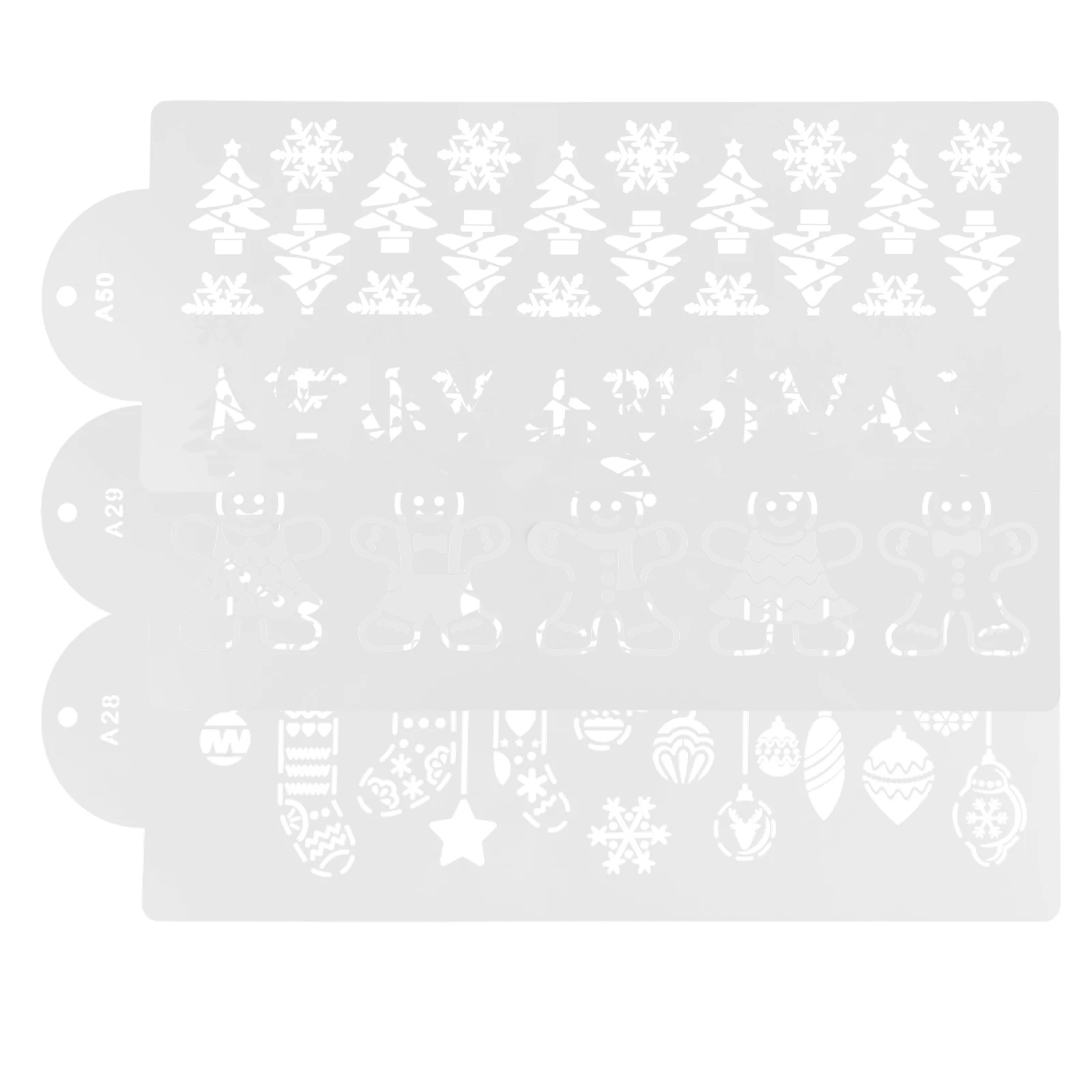 

Plastic Cake Decorating Baking Templates Halloween Stencils Number Molds Premium Quality Various Styles Practical DIY Tools