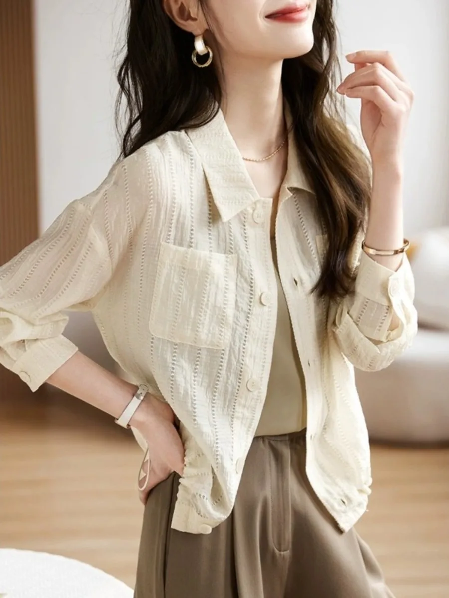 

Comfortable Lightweight Spring Summer ort Outerwear Women's Casual Sun Protection Outerwear Faionable Versatile Korean Sle