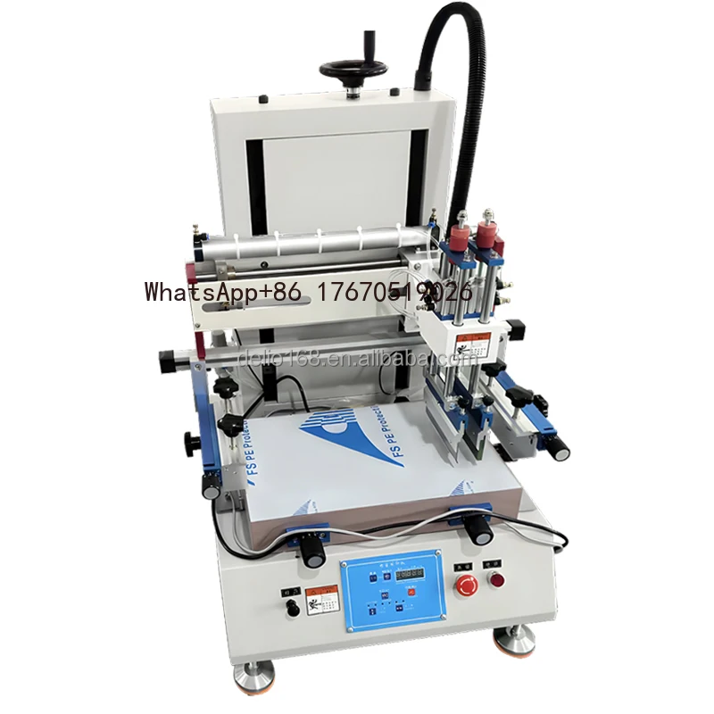 

30*50CM Vertical Semi Automatic Flat Screen Printing Machine for T-shirt Package Bag Paper Bag Flat Silk Screen Printer