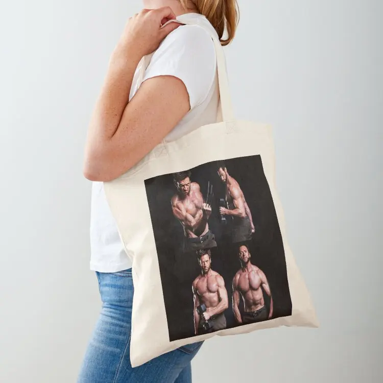 

Hugh jackman Tote Bag supermarket folding bag woman shopping bag Handbags women Women's shopping