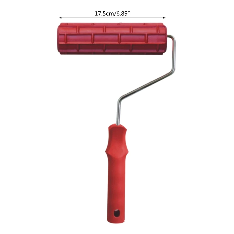 Rodillo pintura con patrón 7 pulgadas, herramienta construcción cilindro estampado portátil, sello, cepillo