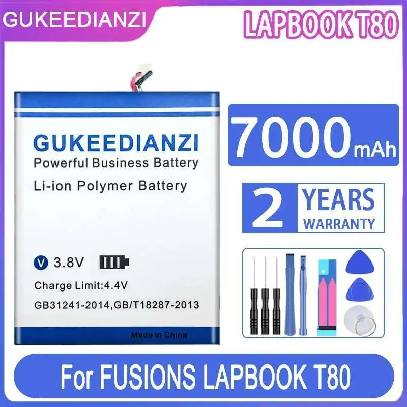 

Tablet Battery Long Lasting 7000Mah For Fusions Lapbook T80 TH133C-YD