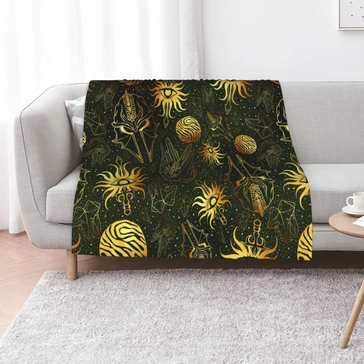 For the Inquisition Dragon Age Inspired Origins II Inquisitor Throw Blanket Machine Washable Soft Warm Blanket