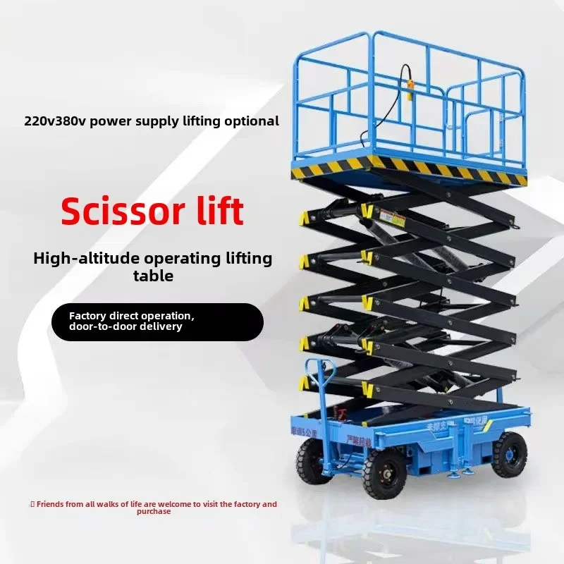 a-15 mobile lifting platform hydraulic platform truck scissor lift