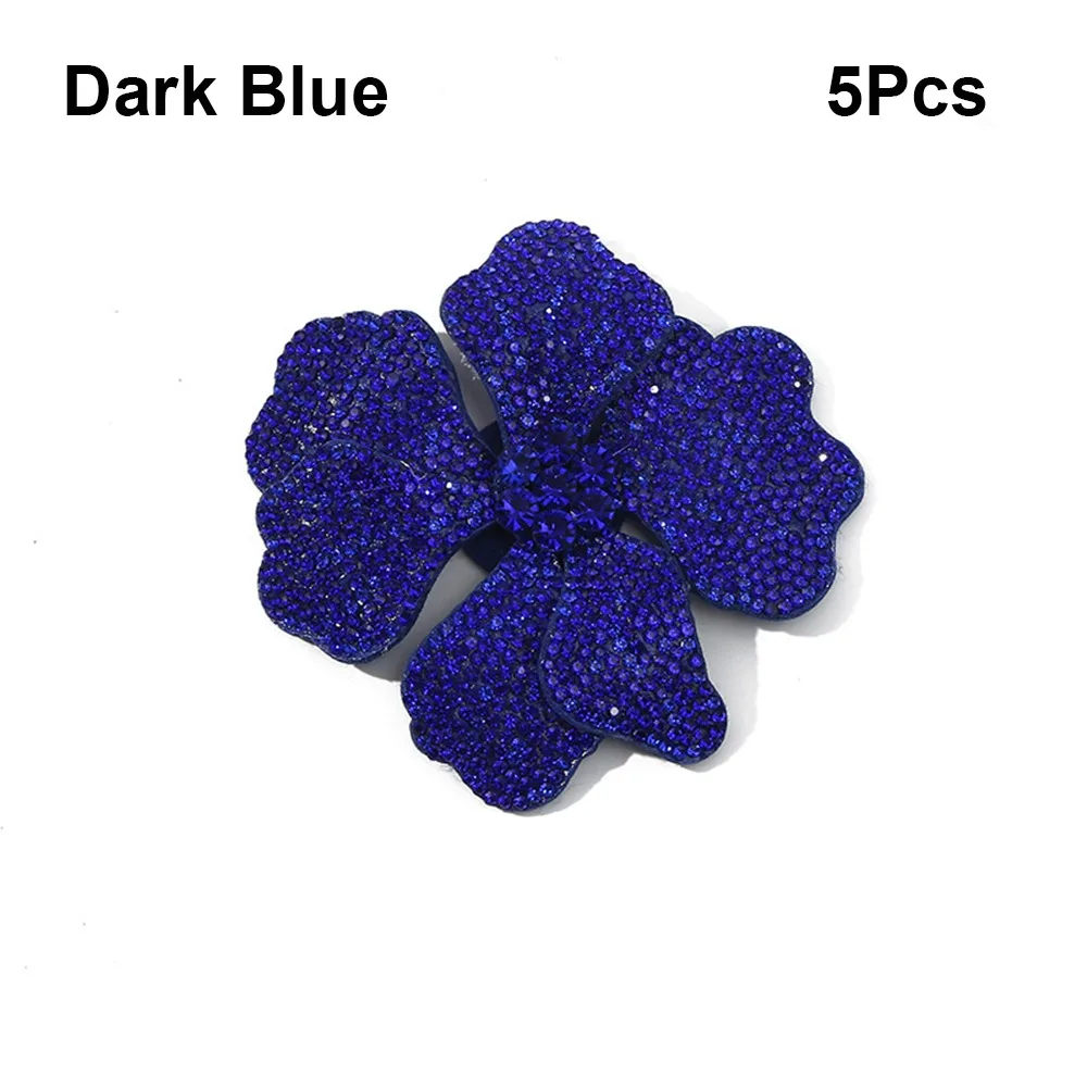 

5PCS Luxury Rhinestone DIY 3D Flower Decoration DIY Craft Versatile DIY Dress Decoration Embellishment Craft Supplies DIY Craft