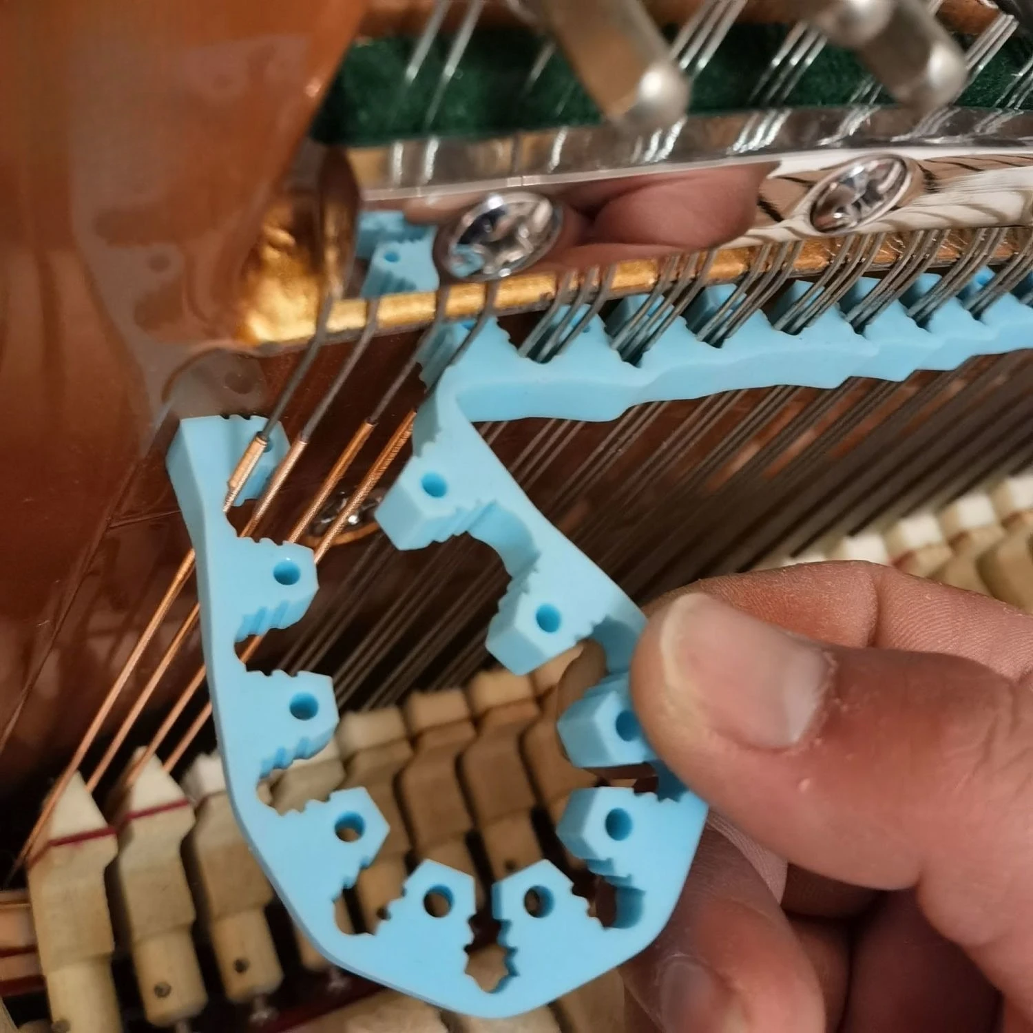 

Silicone Piano Mute Tape - Quick Tuning Tool, Full-Range Muting, Piano Repair Tool, Musical Instrument Accessory