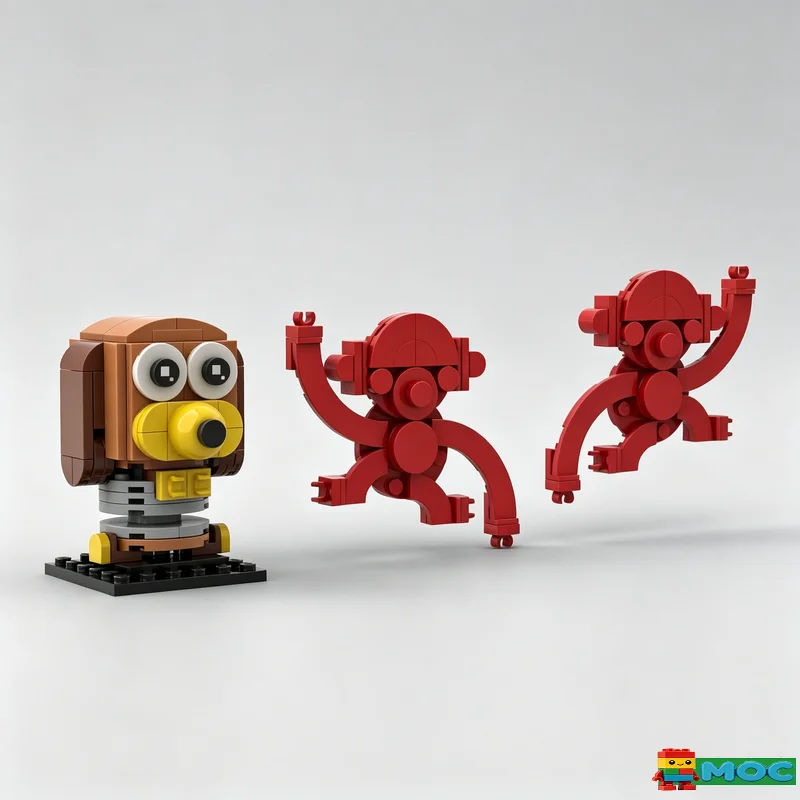 

158PCS MOC Famous animated characters Model Custom DIY Assembly Educational Toy Gift For funs Home Decoration Collection Display
