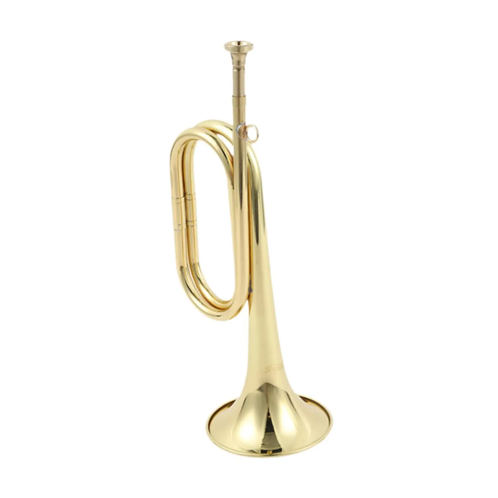 Brass Bugle with Mouthpiece for Young Performers and Beginners