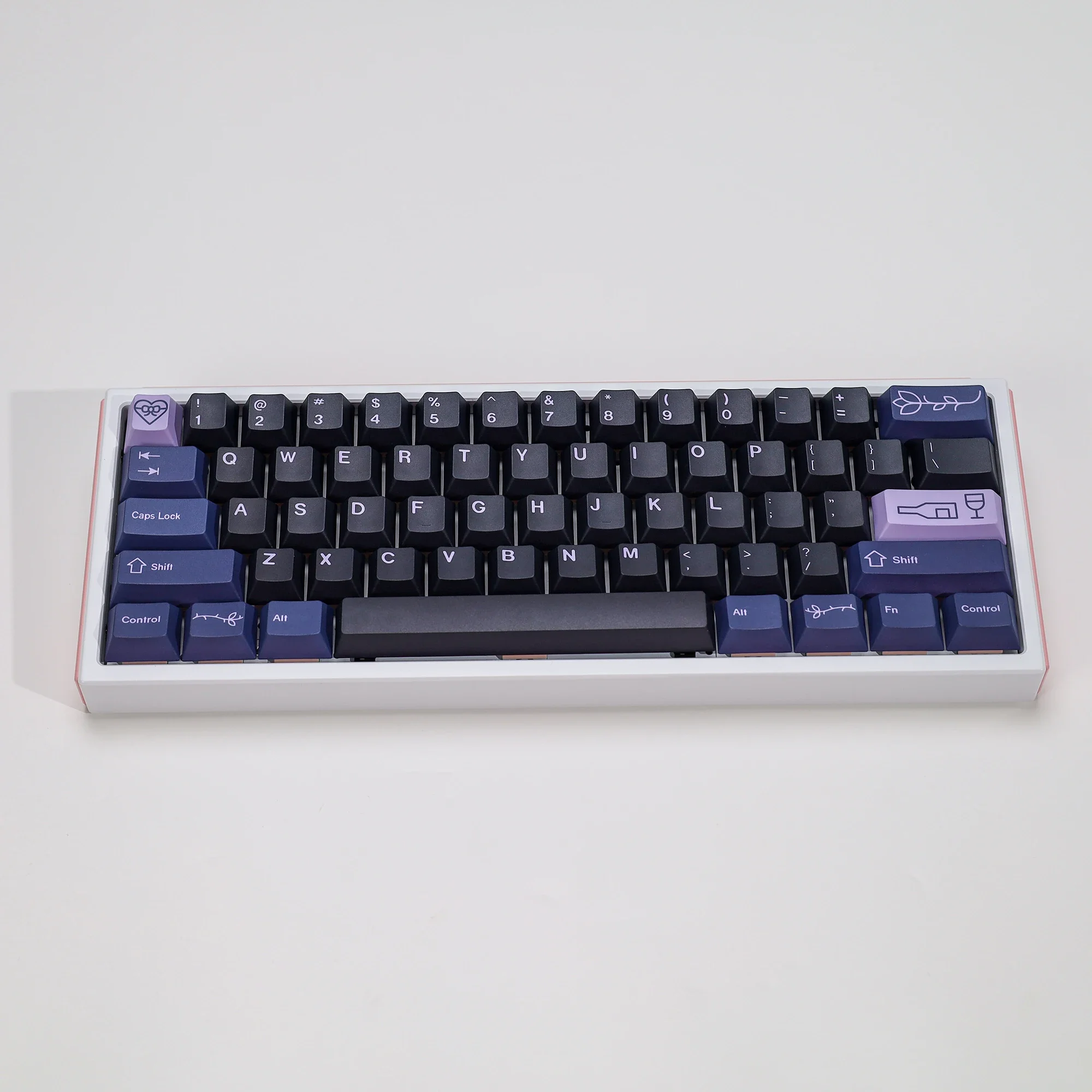 KBDiy PBT Keycaps 75% Custom GMK First Love Keycap Cherry Profile 143Keys Caps for Mechanical Keyboard Game DIY for 60/61/68