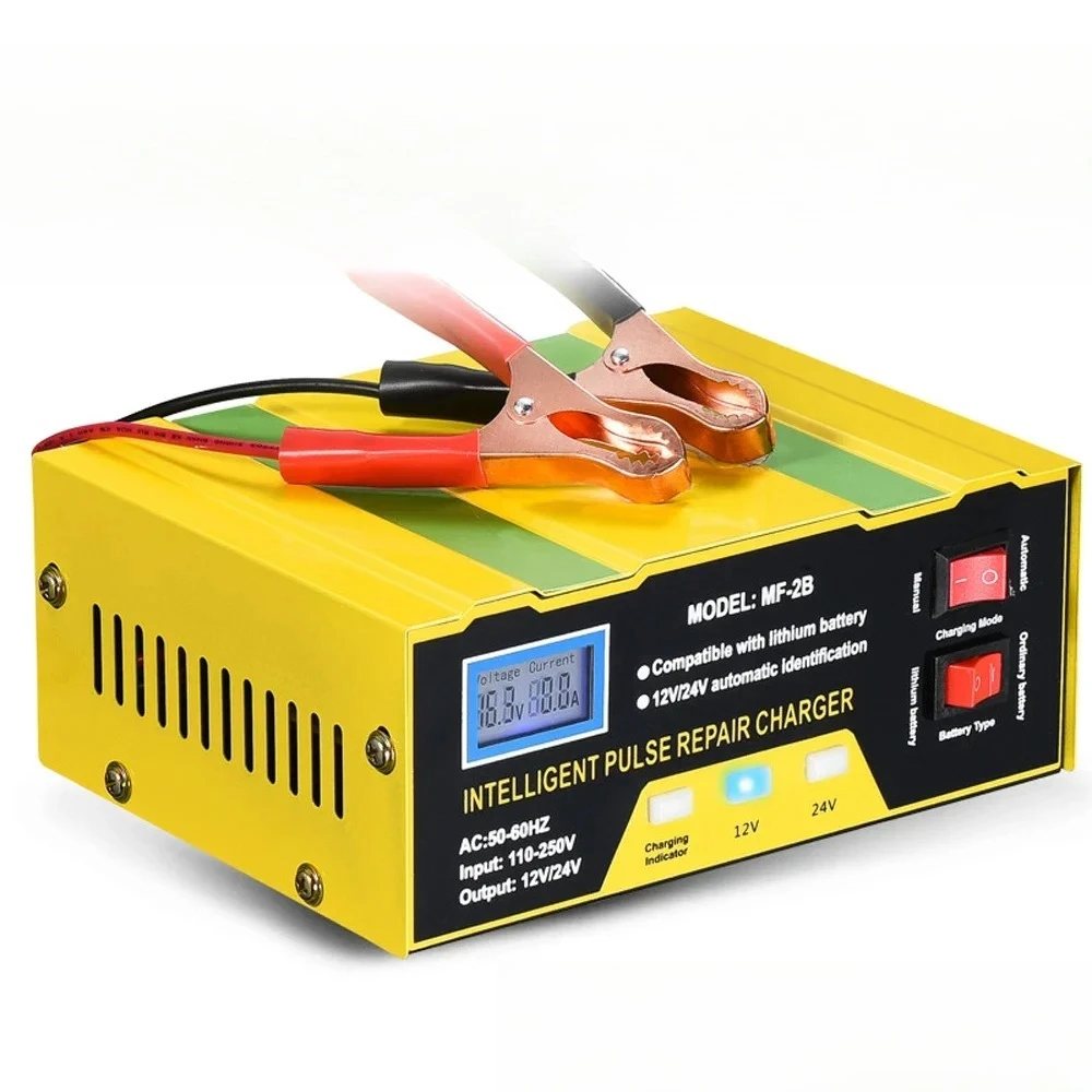 

Lfor Car Battery Chargers 12V/24V Intelligent Pulse Repairing Charge Device Automotive Battery Trickle Maintainer For Car Truck
